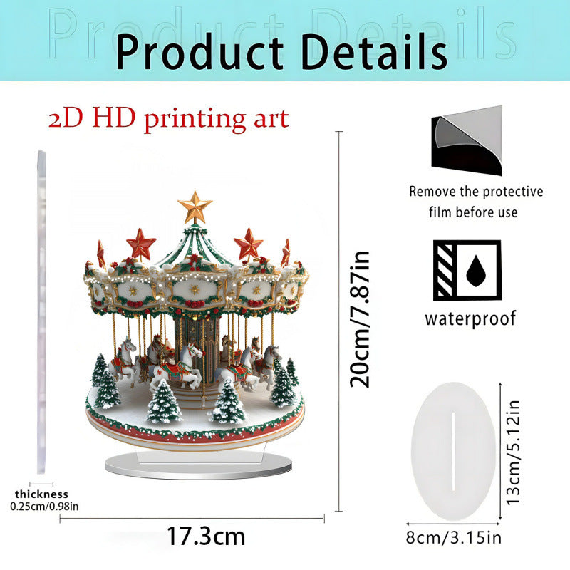 Christmas Carousel Tabletop Decoration