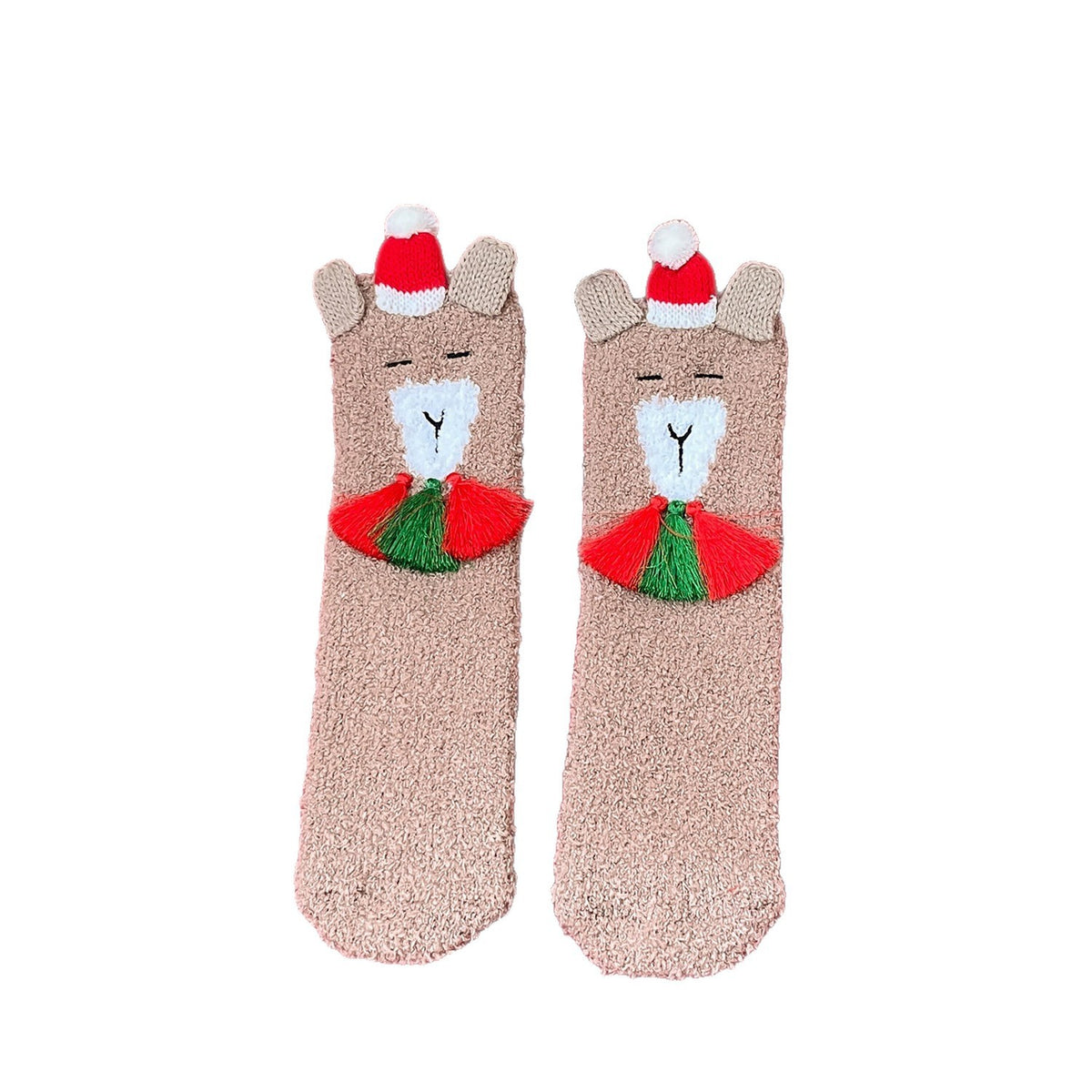 Cozy Christmas Fleece Sleep Socks