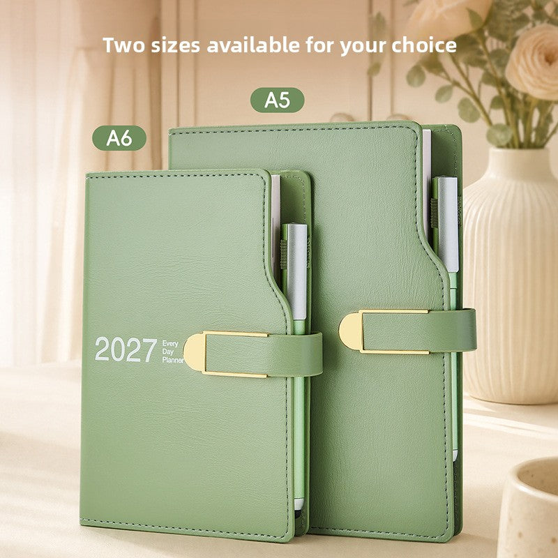 2027 Daily Planner with Gold Foil
