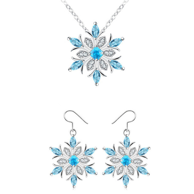 Snowflake Earrings & Necklace Set