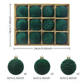 Velvet Christmas Ball Ornaments