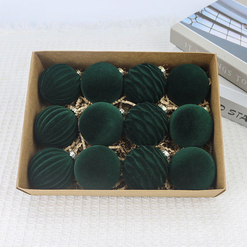 Velvet Christmas Ball Ornaments