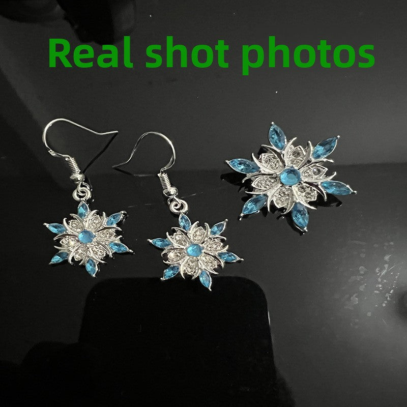 Snowflake Earrings & Necklace Set