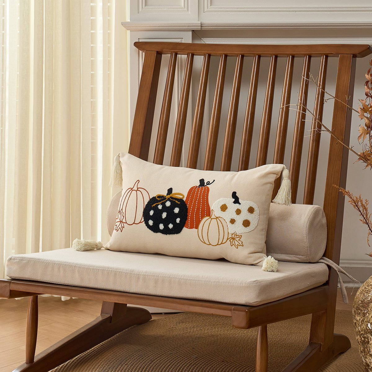 Autumn Pumpkin & Maple Pillow Covers