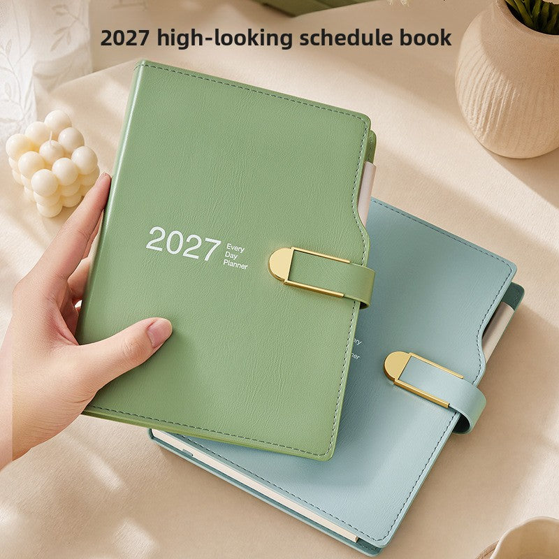 2027 Daily Planner with Gold Foil