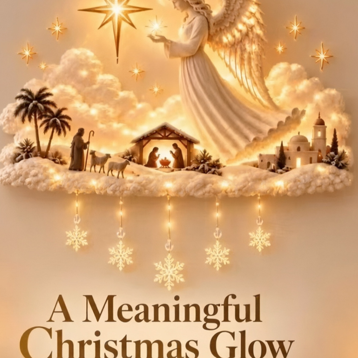 Lighted Christmas Tree & Wreath Door Decoration