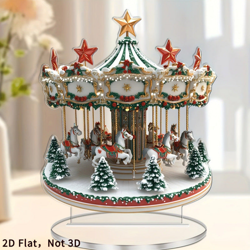 Christmas Carousel Tabletop Decoration