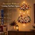 Lighted Christmas Tree & Wreath Door Decoration