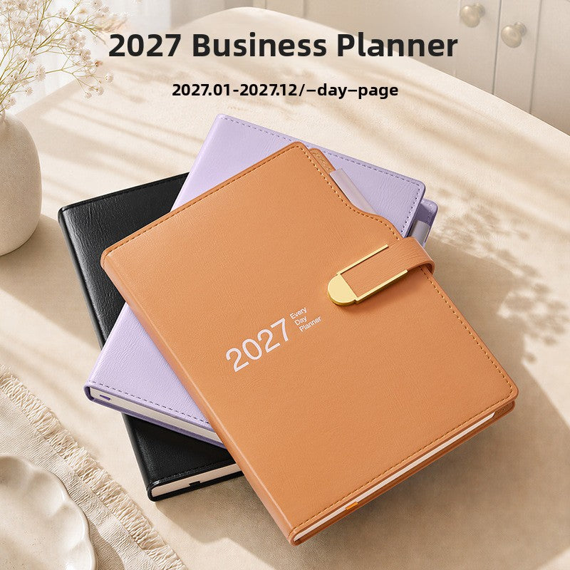 2027 Daily Planner with Gold Foil