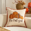 Autumn Pumpkin & Maple Pillow Covers